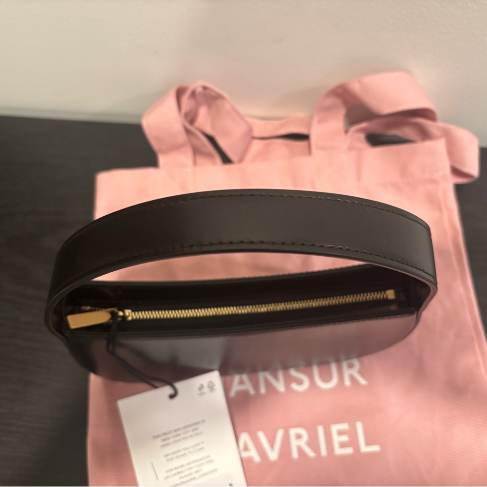 NWT Mini BonBon Leather Shoulder Bag Mansur Gavriel in Black -Retails for $395 - Picture 2 of 10